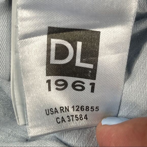 DL1961 Premium Denim Florence Instasculpt Skinny Jeans Strive Blue Frayed HEMMED - Picture 9 of 16